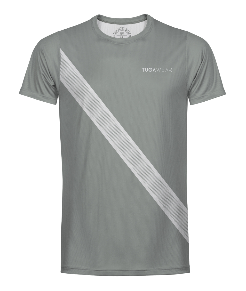 Camiseta Tuga Running Diagonal Blanca