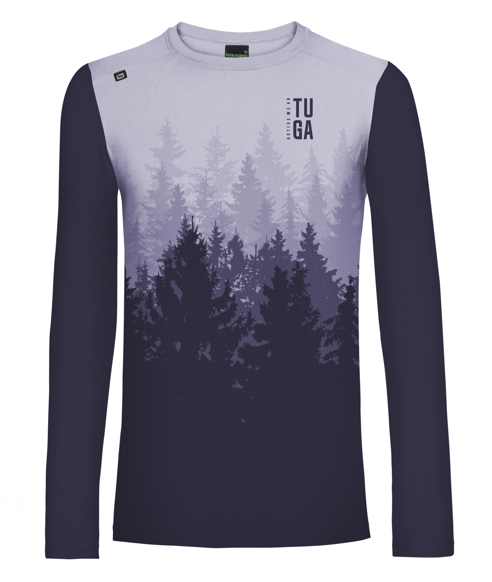 Camiseta Trail y Running Invierno Woods Lila