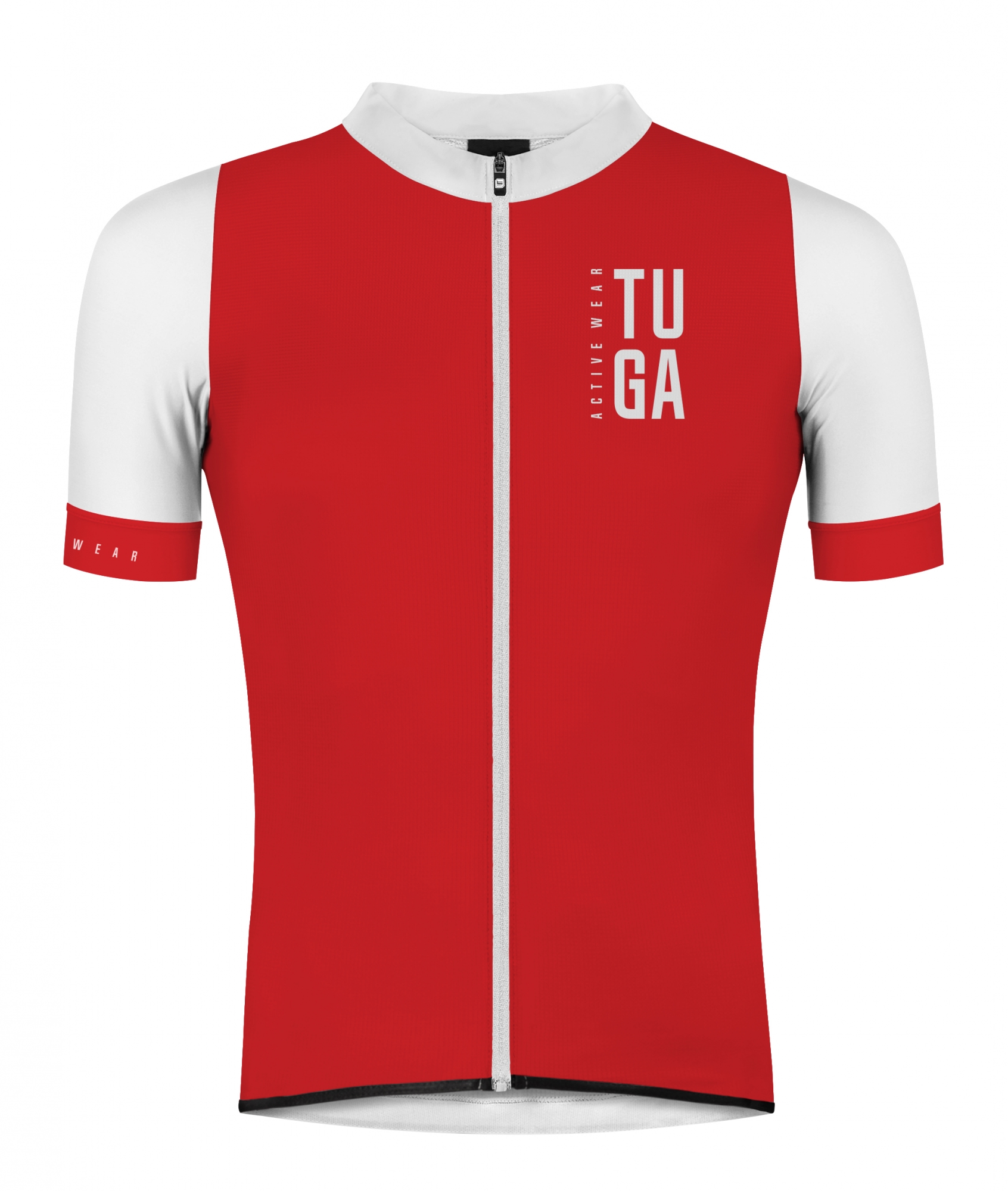 Maillot ciclismo técnico transpirable y aerodinámico Tuga Zipper Roja