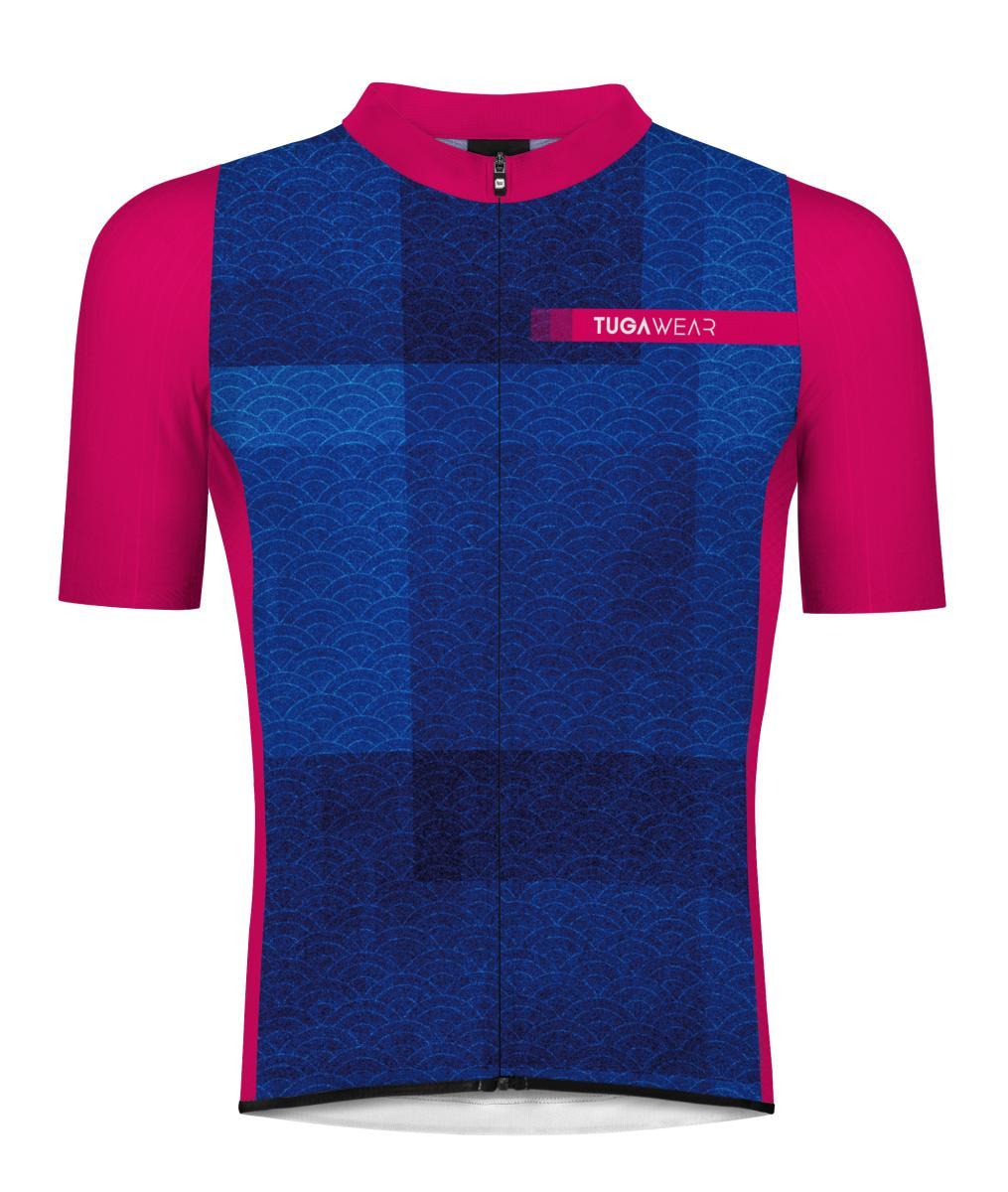 Maillot ciclismo técnico transpirable y aerodinámico Oriental Waves Azul