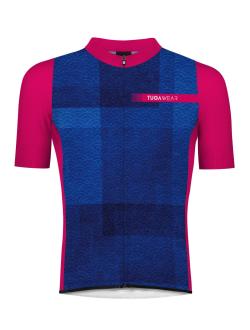 Maillot ciclismo técnico transpirable y aerodinámico Oriental Waves Azul