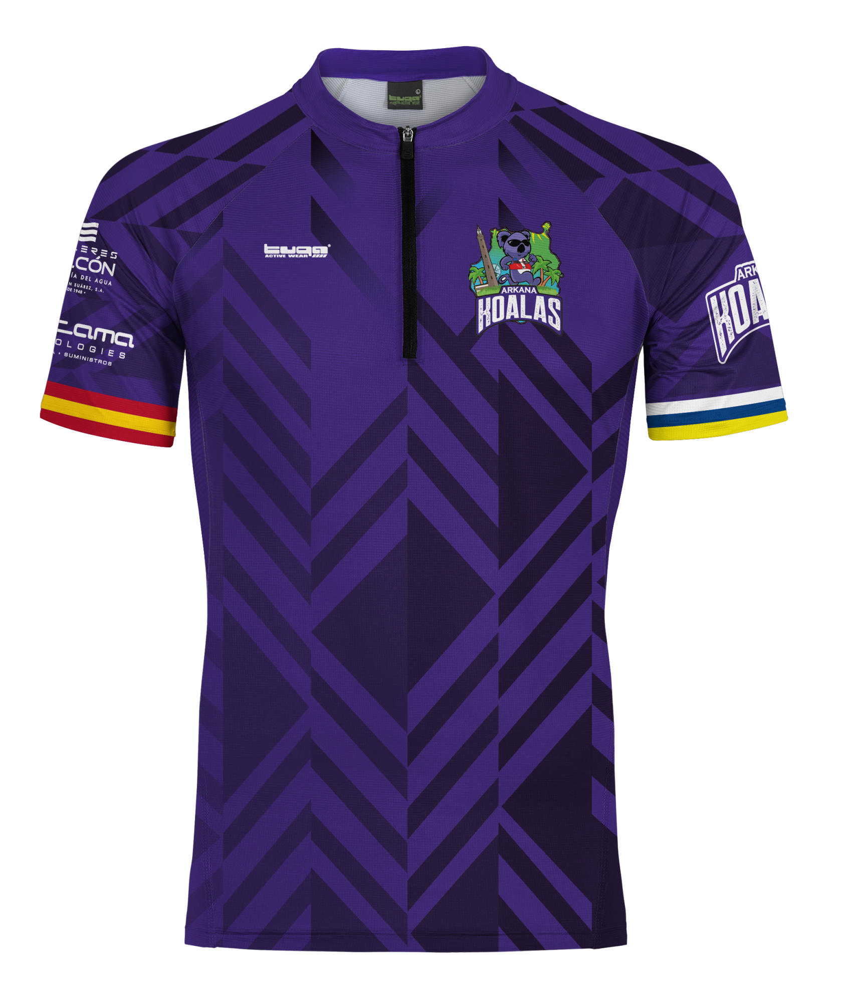 Maillot tècnic de trail masculí sense butxaques, amb teixit de reixeta als laterals.