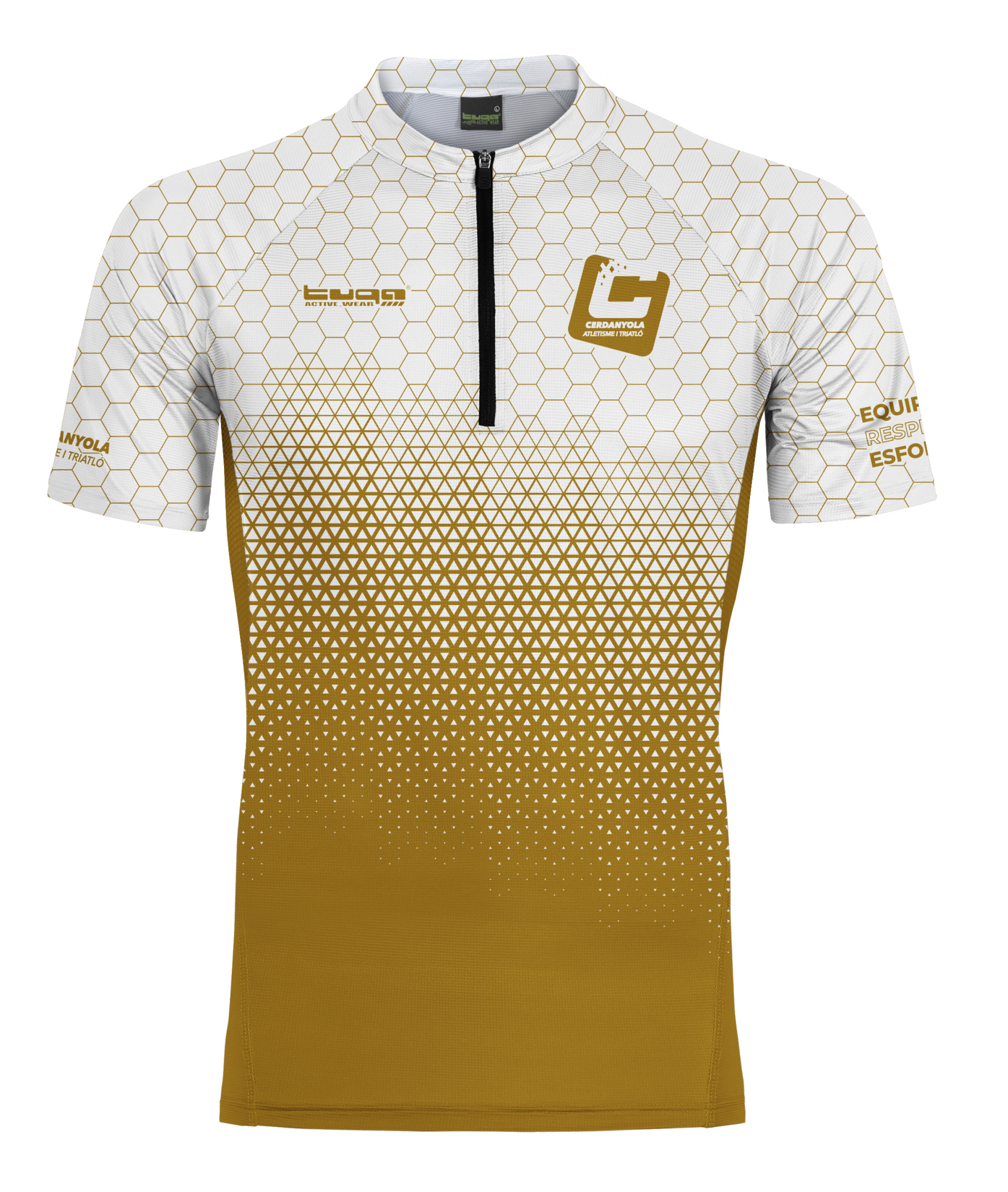 Maillot tècnic de trail masculí sense butxaques, amb teixit de reixeta als laterals.
