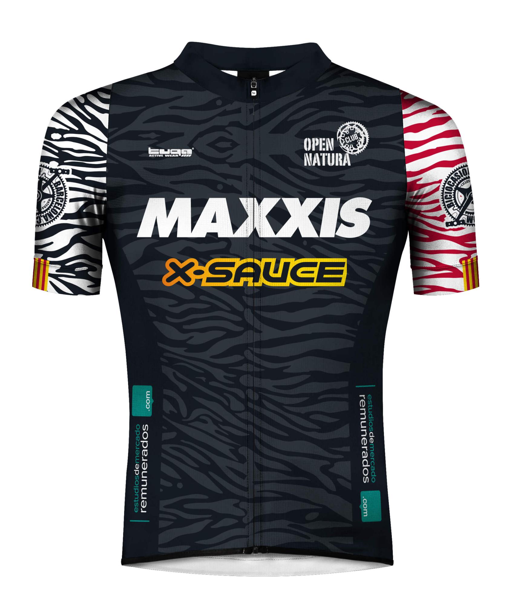 Maillot aerodinàmic unisex amb cremallera oculta i ajust cenyit.