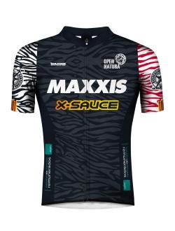 Maillot aerodinàmic unisex amb cremallera oculta i ajust cenyit.