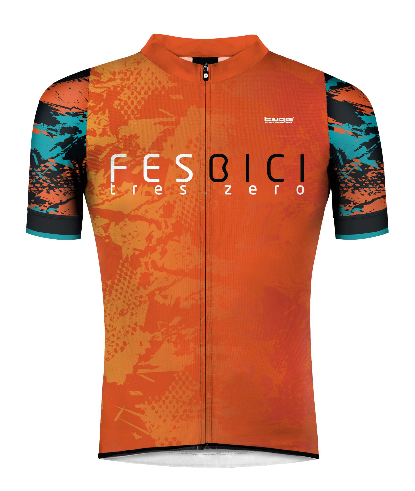 Maillot aerodinàmic unisex amb cremallera oculta i ajust cenyit.