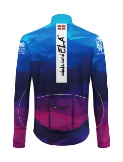 Chaqueta térmica para ciclismo con tejido Iceberg, reflectantes y bolsillos traseros, ideal para climas fríos y días de viento.