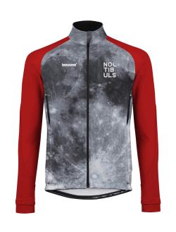 Chaqueta térmica para ciclismo con tejido Iceberg, reflectantes y bolsillos traseros, ideal para climas fríos y días de viento.