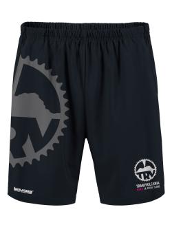 Pantalón corto técnico unisex con bolsillos laterales y diseño personalizable.