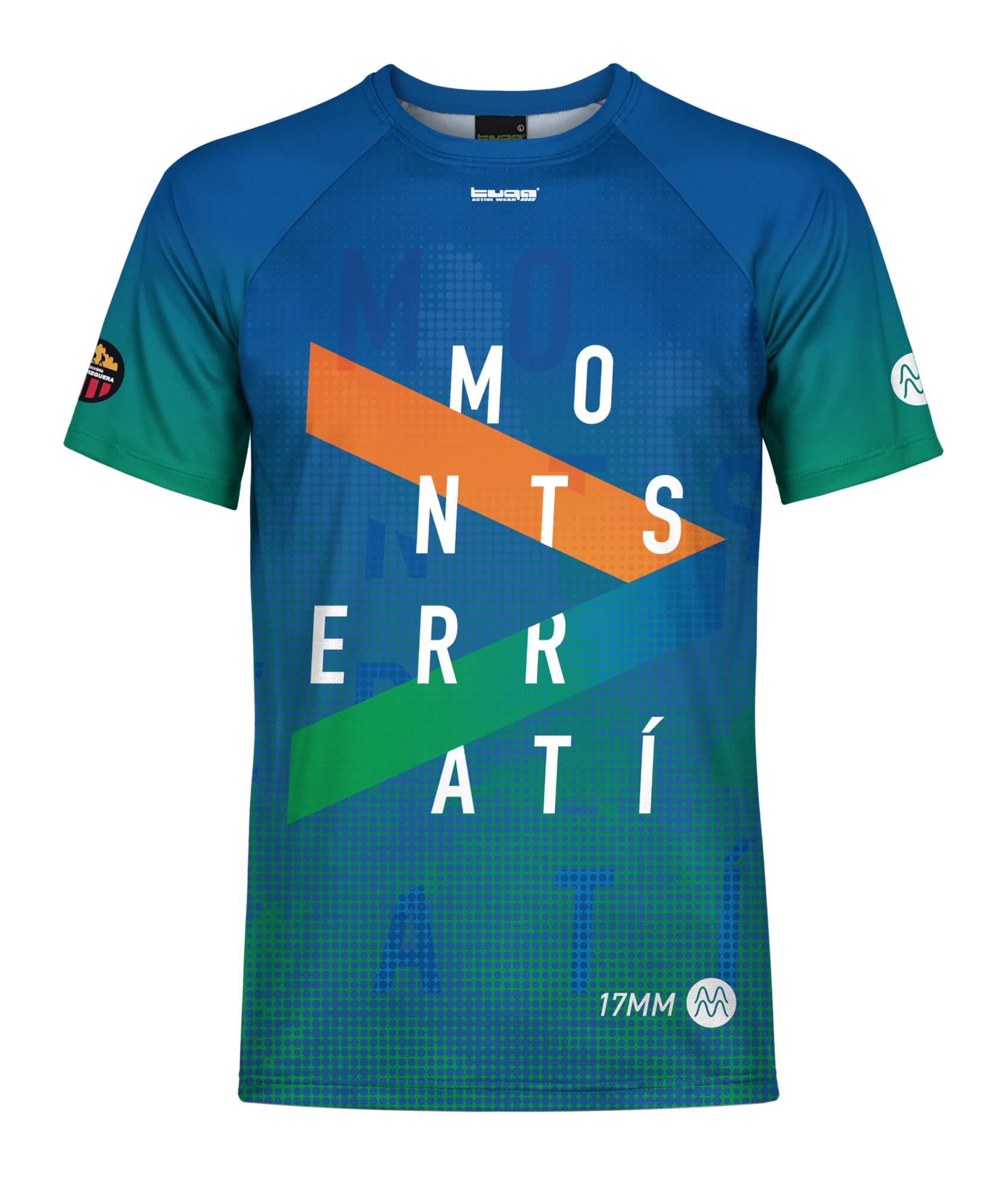 Camiseta técnica para eventos de running y trail, transpirable, personalizada, disponible en modelo masculino y femenino.