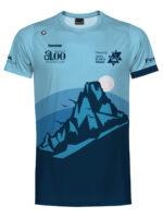 Camiseta premium ligera y ecológica para eventos deportivos, personalizada para corredores. Disponible en versiones masculina y femenina.