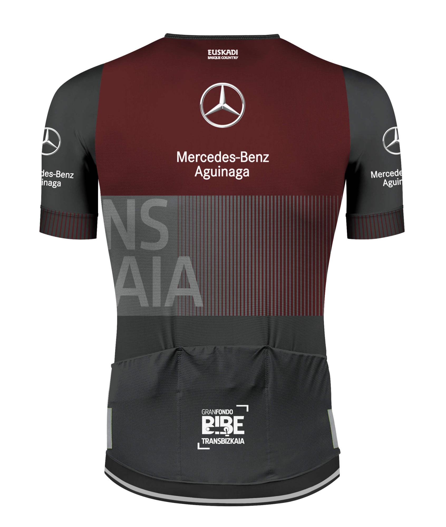 Maillot de ciclismo ultraligero y transpirable con tiras reflectantes, tres bolsillos y microinserciones antideslizantes.